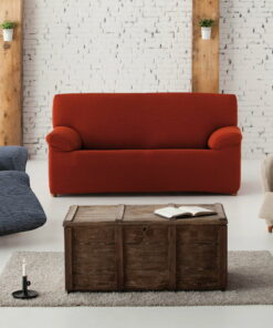 Funda de sofa para sillon relax 3, 2, 1 plaza bielastica silla pies juntos  rojo
