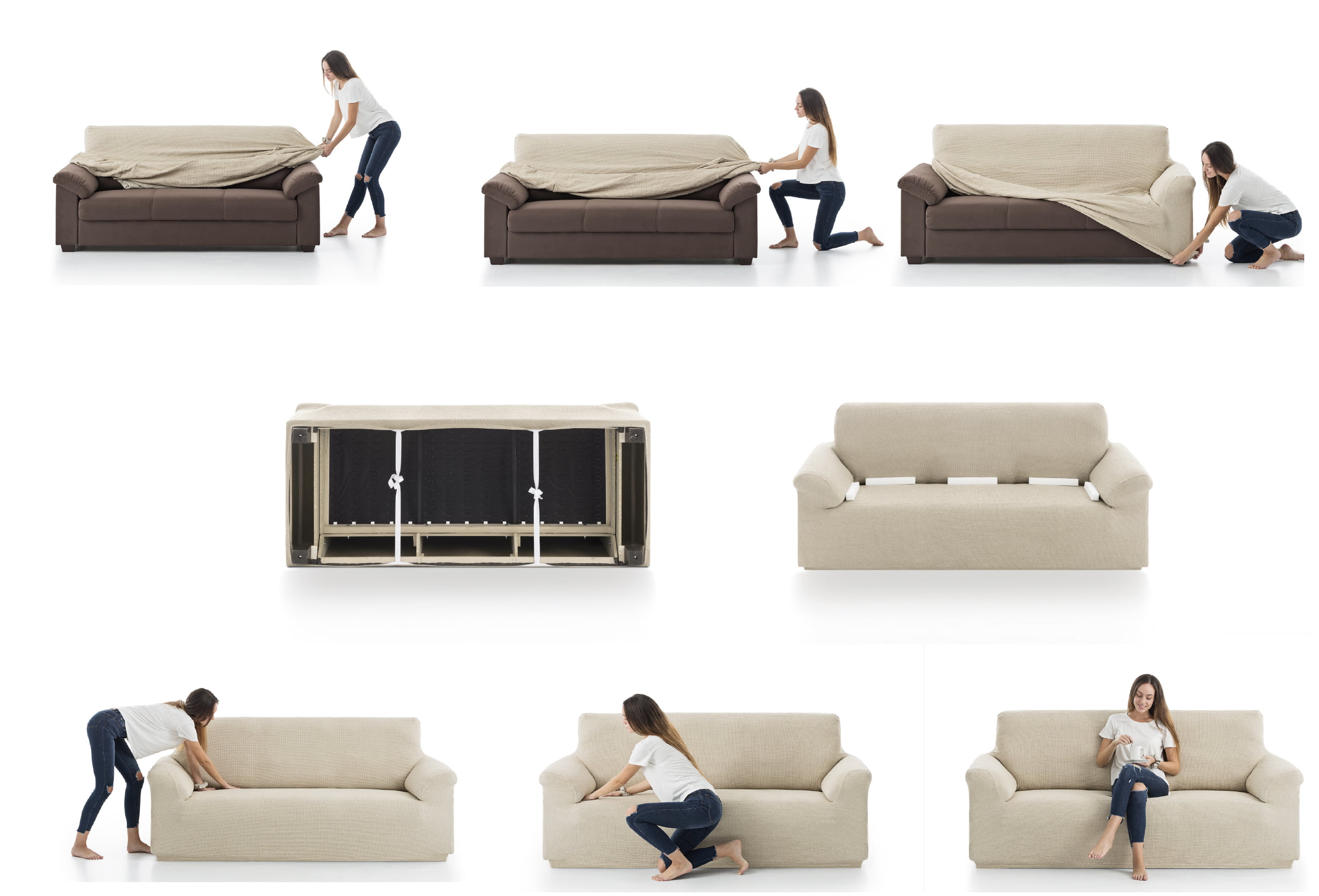 Funda sofá elástica especial TORONTO (compatible sofás IKEA) Belmarti