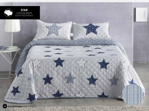 Colcha Bouti Reversible Star Barcelohogar