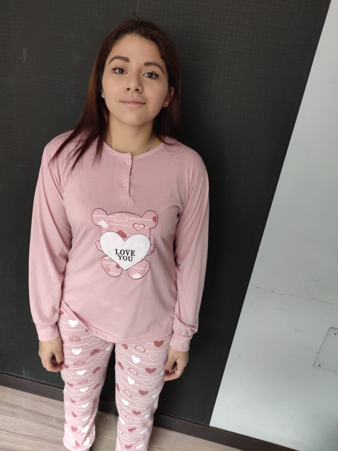 medallista consumidor Solicitante Pijama Mujer Love Rosa | Pijamas baratos online en EstiloHogar.es