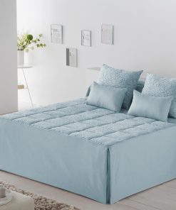 Colcha Edredón Volante Ferrara JVR azul