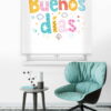Estor Digital Translucido Buenos Dias