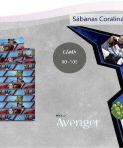 Juego Sábanas Coralina Infantiles Avengers