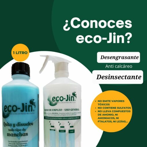 Simplifica tu vida con Eco-Jin Limpiador Multiusos Higienizante