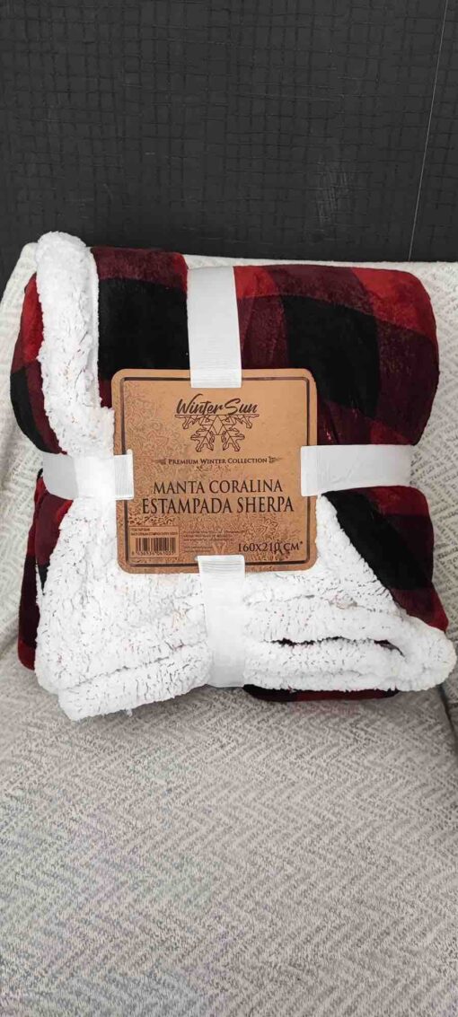 Manta Coralina Sherpa 160x210 - 6