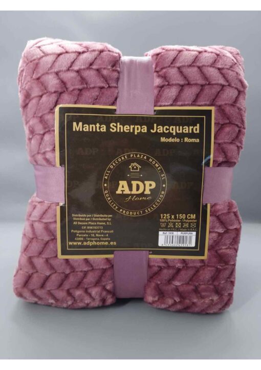 Manta Sherpa Roma Purpura
