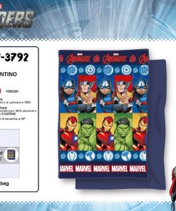 Colcha Copriletto Infantil Avengers