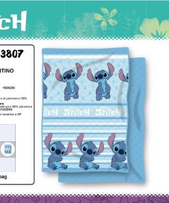 Colcha Copriletto Infantil Stitch Azul