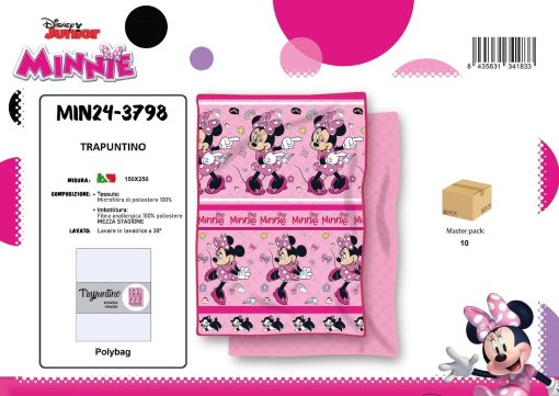Colcha Copriletto Infantil Minnie