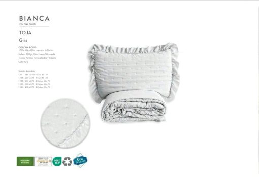 Colcha Bouti Bianca Gris